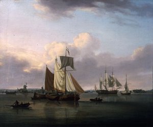 Wysyłka Off Deptford (olej na płótnie) autorstwa William Anderson