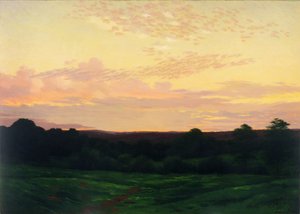 Wieczór, Somerset Valley, Pensylwania, ok. 1898 (olej na płótnie) autorstwa William Anderson Coffin