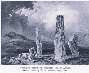 Krąg kamieni w Turmore, Isle of Arran, 1945