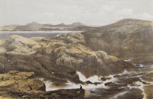 Wyspa Staffa (chromolitho)