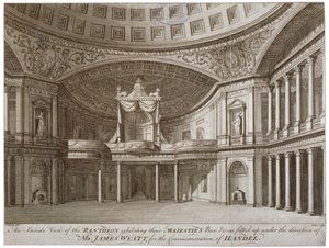 Wnętrze Panteonu, Oxford Street, Westminster, Londyn, 1784