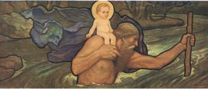 Św. Krzysztof, Bibbys Annual, 1916-17 autorstwa William Arthur Chase