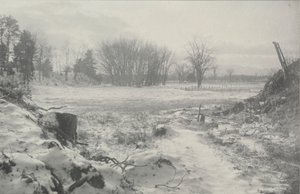 Pejzaż zimowy bez tytułu 1900. autorstwa William B. Post