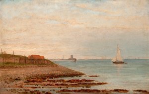 Zamek Broughty od Stannergate autorstwa William Barclay