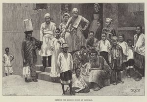 Na zewnątrz Domu Misyjnego w Zanzibarze autorstwa William Barnes Wollen