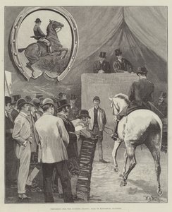 Przygotowanie do sezonu polowań, wyprzedaż Kingsbury Hunters autorstwa William Barnes Wollen