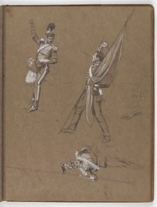 Studia do obrazu olejnego ?Sztandar: Albuhera, 16 maja 1811? autorstwa William Barnes Wollen