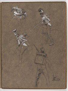 Studia do obrazu olejnego ?Sztandar: Albuhera, 16 maja 1811? autorstwa William Barnes Wollen