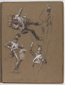Studia do obrazu olejnego ?Sztandar: Albuhera, 16 maja 1811? autorstwa William Barnes Wollen