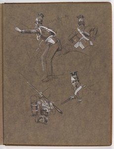 Studia do obrazu olejnego ?Sztandar: Albuhera, 16 maja 1811? autorstwa William Barnes Wollen