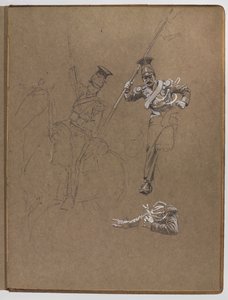 Studia do obrazu olejnego ?Sztandar: Albuhera, 16 maja 1811? autorstwa William Barnes Wollen