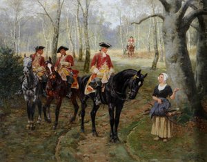 Patrol, ok. 1906 (olej na płótnie) autorstwa William Barnes Wollen
