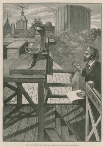 Królewskie Obserwatorium w Greenwich; Pomiar nasłonecznienia (grawerowanie) autorstwa William Bazett Murray