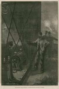 Światło elektryczne: dynamo-elektryczna maszyna Gramme autorstwa William Bazett Murray
