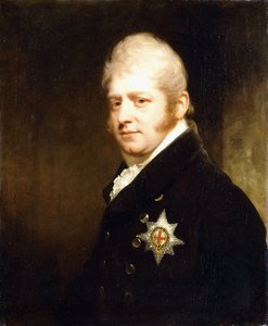 Portret księcia Adolfa Fryderyka, księcia Cambridge, długość biustu noszącego gwiazdę podwiązki, 1808