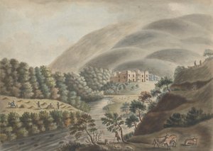 Zamek Kielder, Northumberland autorstwa William Beilby