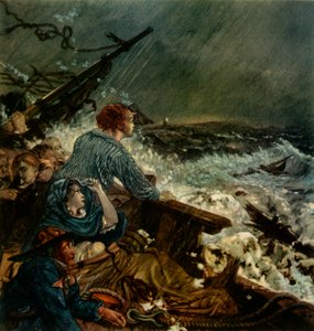 „Grace Darling i jej ojciec ratujący załogę rozbitków, 8 września 1838”, 1942.