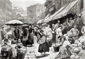 Mulberry Bend Italian Colony w Nowym Jorku, ilustracja w magazynie „Harper