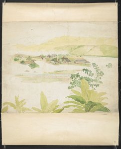Akwarela przedstawiająca posiadłość Lucky Valley Estate, Clarendon, Jamajka autorstwa William Berryman
