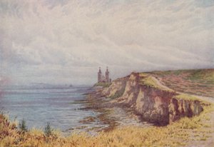 Klify w Reculver, 1910 autorstwa William Biscombe Gardner