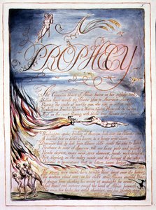 „Przepowiednia”, płyta 3 z „Ameryka, proroctwo” autorstwa William Blake