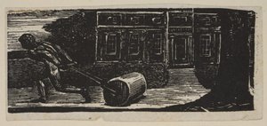 Rolling Stone jest zawsze pozbawiony mchu, z Thorntons Pastorals of Virgil, 1821. autorstwa William Blake