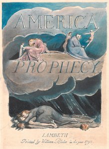 Ameryka. Proroctwo, tablica 2, strona tytułowa autorstwa William Blake