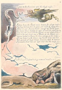 Ameryka. Proroctwo, płyta 6, ukazuje się Amerykanom.... autorstwa William Blake