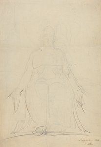 Wznosząca się spirala postaci [recto], prawdopodobnie ok. 1820 (grafit) autorstwa William Blake