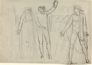 „I rzekł Saul do Dawida: Idź, a Pan niech będzie z tobą” [recto] autorstwa William Blake