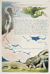„Pojaw się Amerykanom…”, płyta 6 z „Ameryka: proroctwo” autorstwa William Blake