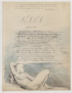Początek „Czterech Zoas” autorstwa William Blake