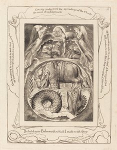 Behemot i Lewiatan autorstwa William Blake