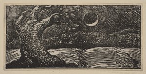 Wysadzane drzewa i spłaszczone uprawy, z Thorntons Pastorals of Virgil, 1821. autorstwa William Blake