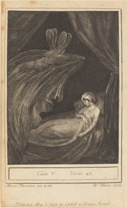 Canto V, werset 43, 1803. autorstwa William Blake