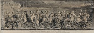Pielgrzymi Chaucera do Canterbury autorstwa William Blake