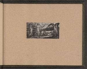 Colinet odchodzi w smutku, 1821. autorstwa William Blake