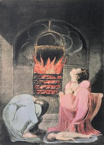 Europa proroctwem; Głód, 1794 (akwaforta reliefowa, rycina, wc) autorstwa William Blake