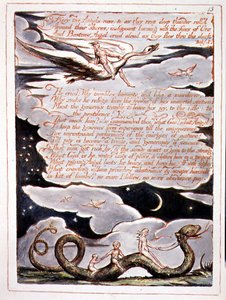 „Ognista róża aniołów”, płyta 11 z „Ameryka, proroctwo” autorstwa William Blake