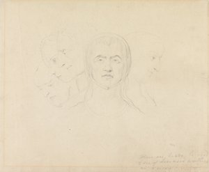 Pięć wizjonerskich przywódców kobiet autorstwa William Blake
