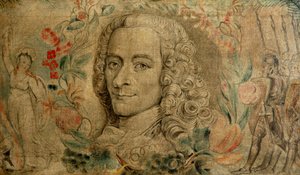 Francois Marie Arouet – Voltaire, ok. 1800 (tempera na płótnie) autorstwa William Blake