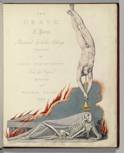 Frontyspis z „Grób” Roberta Blaira, grawerowane przez Louisa Schiavonetti autorstwa William Blake