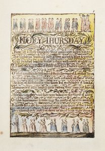 Wielki Czwartek, 1789 autorstwa William Blake
