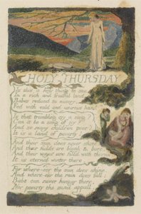 „Wielki Czwartek”, płyta 38 z „Pieśni doświadczenia” autorstwa William Blake