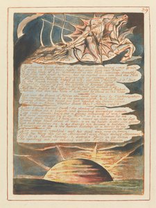 Jeruzalem, ilustracja 39, Szatańskie strażnicy.... autorstwa William Blake