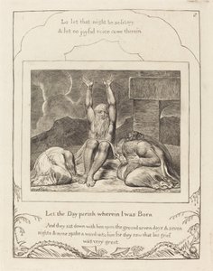 Rozpacz Hioba autorstwa William Blake