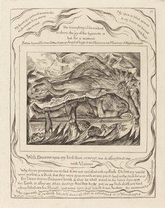 Złe sny Hioba, 1825. autorstwa William Blake