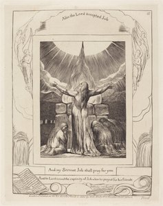 Ofiara Hioba autorstwa William Blake