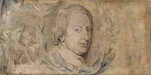 John Dryden, ok. 1800 (tempera na płótnie) autorstwa William Blake