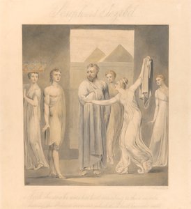 Żona Józefa i Potyfara autorstwa William Blake
